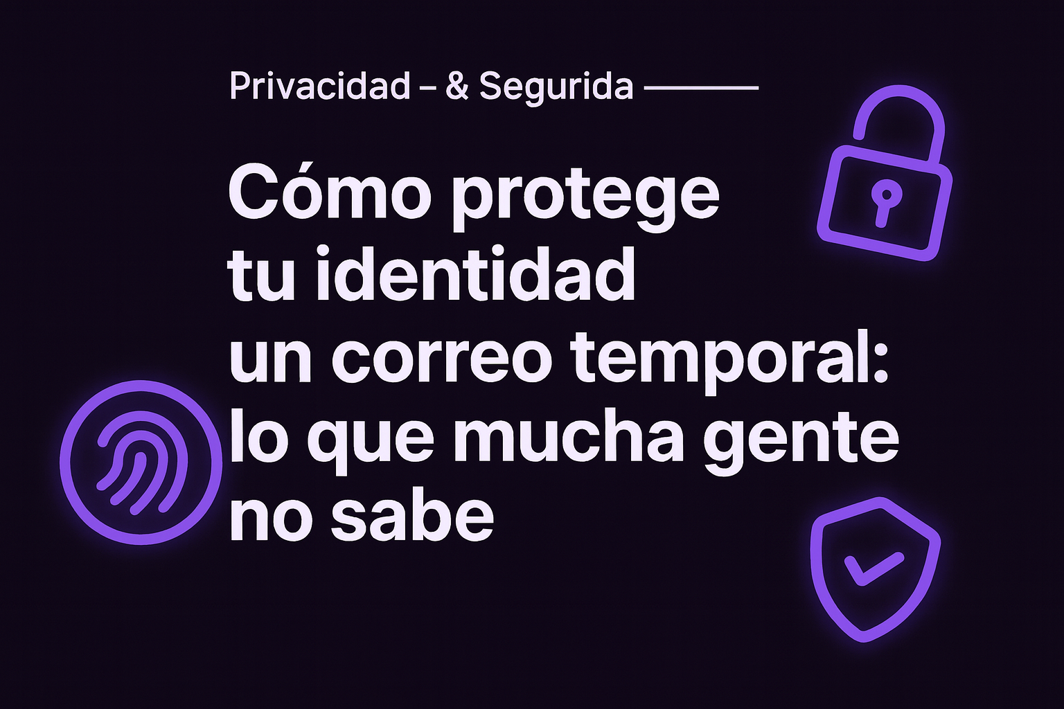 Correo Temporal: Tu Escudo Esencial para ayuda a reducir la exposición de tu identidad digital y Evitar el Spam